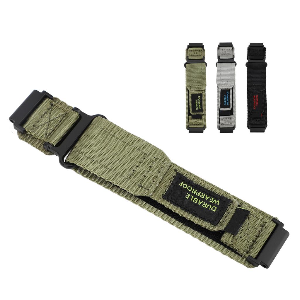 Nylon Watch Band for Huami T Rex Ultra Smartwatch Hook and Loop Fastener Breathable Woven Replacemen