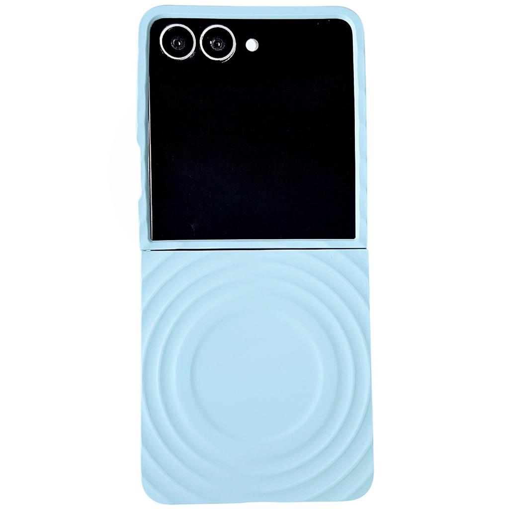 For Samsung Galaxy Z Flip7 5G Magnetic Case Skin-Touch Wave Teature Hard PC Phone Cover