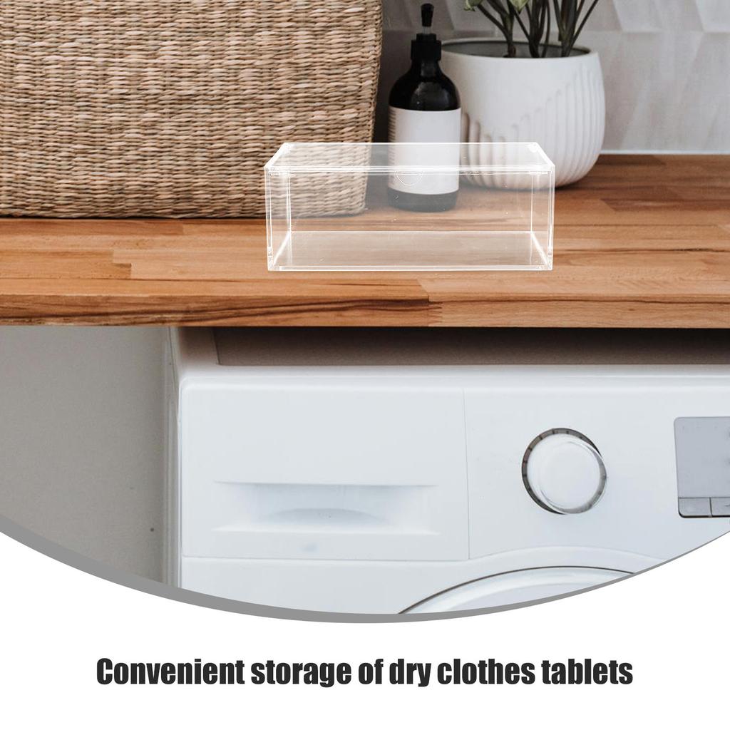 Dryer Sheet Box Acrylic Clear Dryer Sheet Dispenser With Lid Container For Laundry Room Dryer Sheet Dispenser Organization Jar