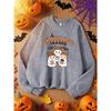 Ghost Pumpkin Spice Season Printed Ladies Sweatshirt Harajuku Costume Autumn Casual Halloween Pullover