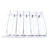 Drink Organizer for Fridge Spring Loaded Adjustable Push Rod Slide Rail Soda Can Dispenser for Beer Beverages 38cm White