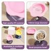 Cartoon Pet High Footed Bowl Adjustable Height Angle Elevated Pet Feeder Bowl  Dog Accessories
