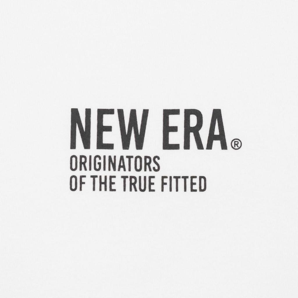 New Era Oversized White Typography T-Shirt S/S