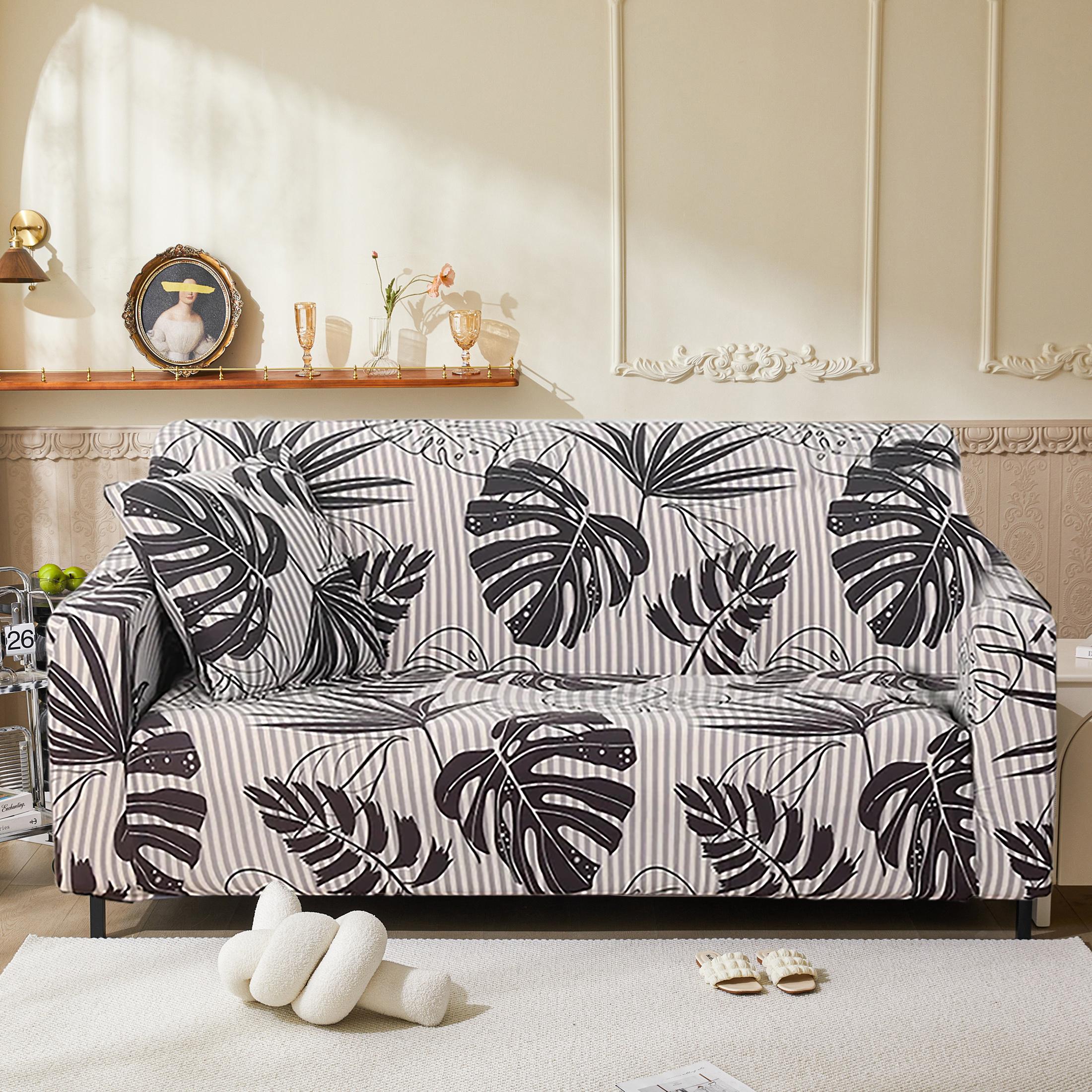 

1 шт. Эластичные чехлы для дивана для гостиной funda sofa Чехол для дивана Защитник кресла 1/2/3/4-местный Геометрические накидки для дивана 2seater 57-73in