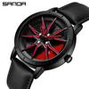 Sanda Meilleure Vente 1088 Montre pour Adolescent: Personnalisé, Cadran Rotatif 3D, Tendance, Quartz Étanche.