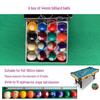 Mini Conjunto de Sinuca Infantil: Brinquedo Bola 8 Preto 25-44mm - Tamanho de Tênis de Mesa