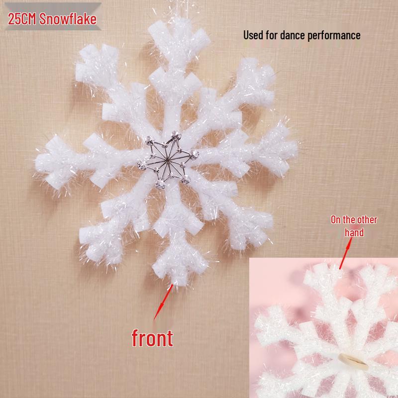 3D Foam Snowflake Dance Props & Christmas Hanging Ornaments