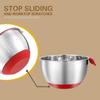 Mixing Bowls with Lids Set - Nesting Bowls with Graters, Handle, Pour Spout, Airtight Lids - Stainless Steel Non-Slip Mixing Bowl(Set of 3)