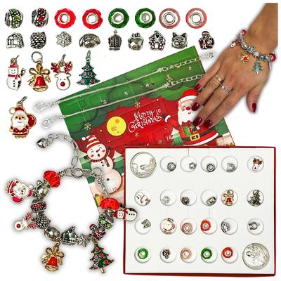 Adventskalender Set Anhänger Charms Schmuck Armbänder Geschenk