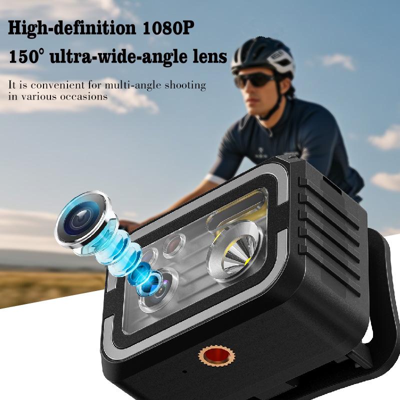 1080P Sports Camera Head Mounted Lighting Camcorders with WIFI Action Cam Video Recorder Bodycamear For Camping and Cycling