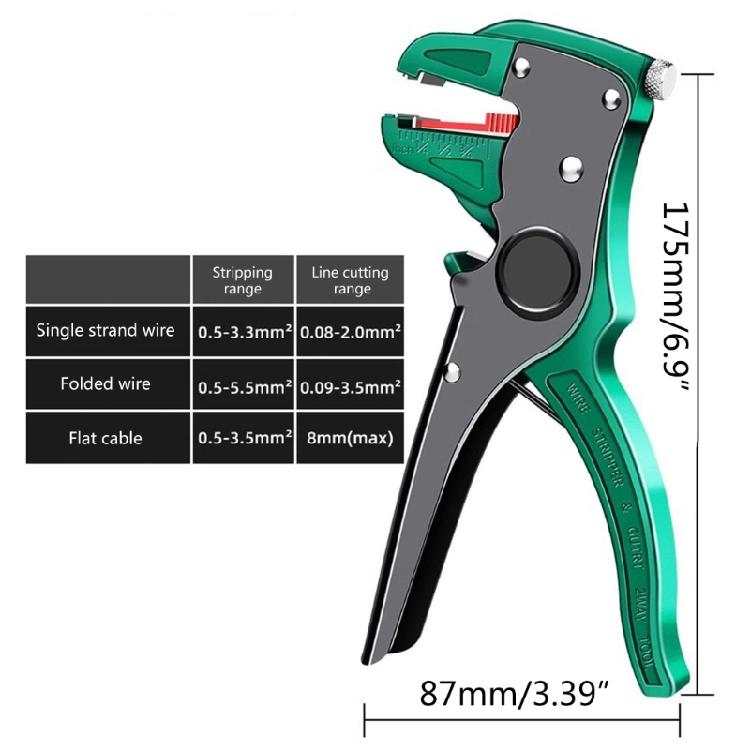 Automatic Cable Wire Stripper Crimping Plier Hand Tool Cutter Stripping Crimper