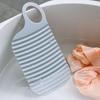 2/3Pcs Mini Washing Board Ergonomic Handle Lightweight Thickened Non-slip Portable Travel Handheld Underwear Sock Towel Laundry Washing Board