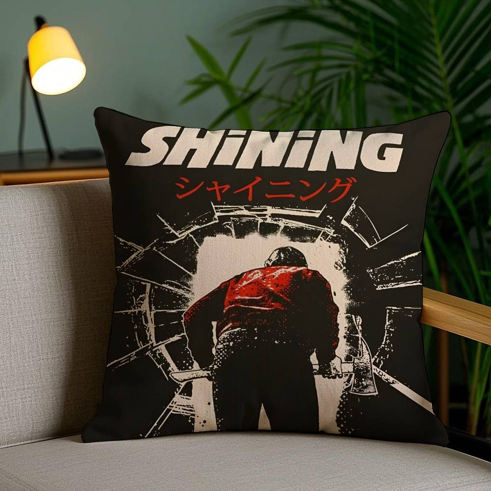 Horror Movies The Shining-S Pillow Case Anti-dustmite Pillowcase Invisible Zipper Silky Short Plush Sofa Cushion Cover