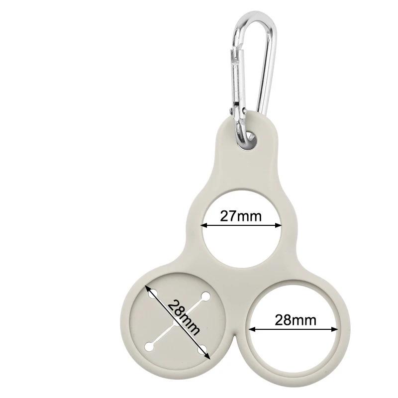 Silicone Water Bottle Buckle Water Bottle Holder 3 Holes Drink Bottle Holder Hook Multifunctional for Outdoor Activities