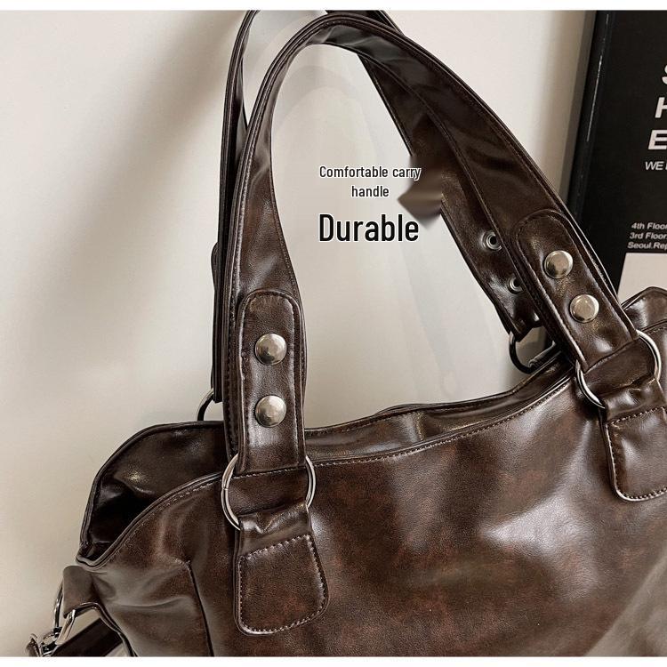 Women's High-End Large Capacity Versatile Tote and Crossbody Bag
