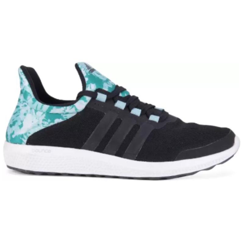 Adidas Bounce Cushioning Wear-Resistant Low-Top Running Shoes Women's Green Black Sneakers S78255
