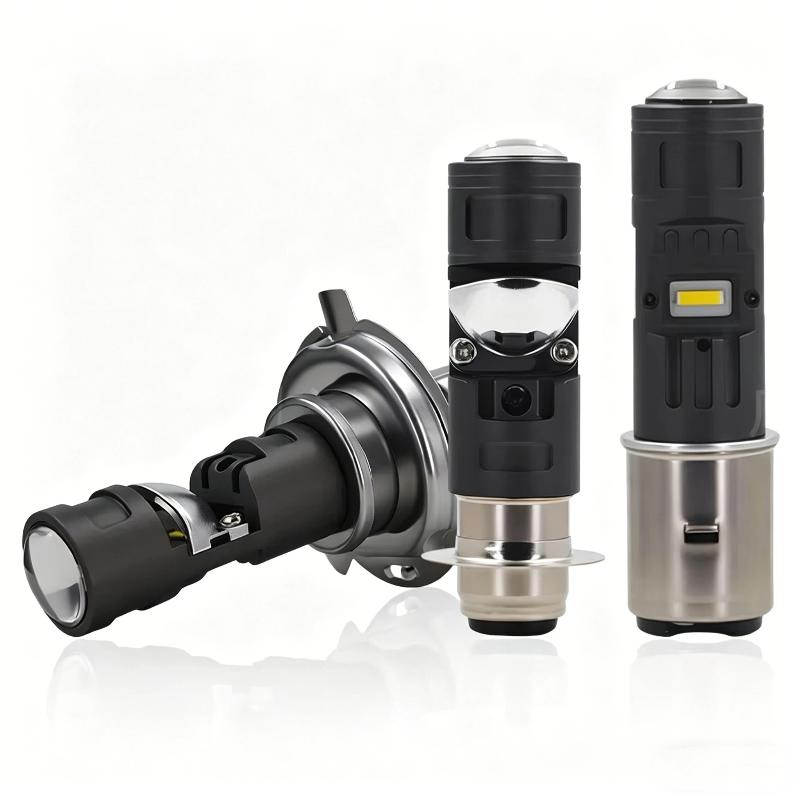 1Pcs Csp Moto Led H4 Ba20D P15D Motorcycle Headlight Bulb Super Bright 1450Lm Motos Accessories High Lo Beam Fog Light 12V