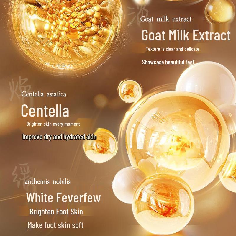 SXCS Goat Milk Exfoliating Foot Mask: Smooths, Softens & Brightens Skin
