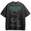 Nirvana Rock Band Mens Retro Cotton Washed Tee In Utero Album Man Womens Oversized Y2K Distress Tshirt Casual Loose Streetwear