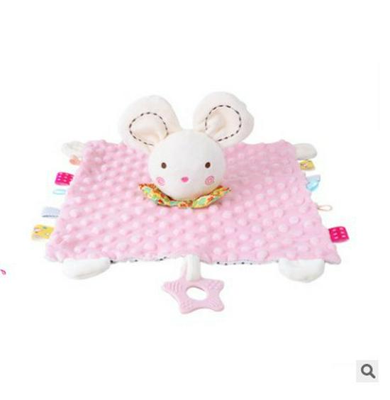 Cute Cartoon Animal Plush Baby Soothing Towel with Toy - CPC CE EN Certified