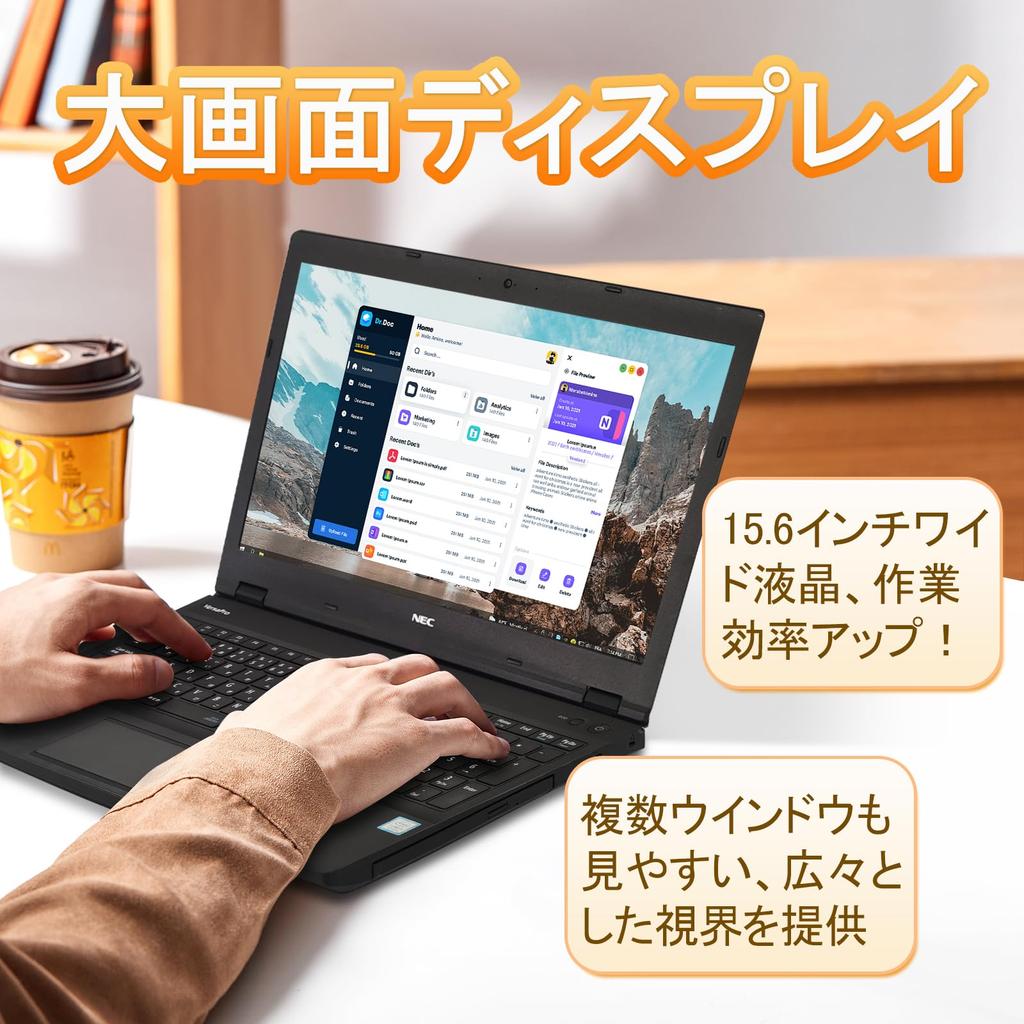 Refurbished NEC VersaPro 8th Generation Core to Windows 11 Microsoft Office Numeric and Wireless Mouse Numeric 16GB 512GB VKM17/VKT16 Laptop,