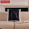 1PC Nuan Series Halloween Pillowcase Black Cat Ghost Pumpkin Series Printed Cushion Cover for Sofa Living Room Bedroom Home Decor Party Decorations