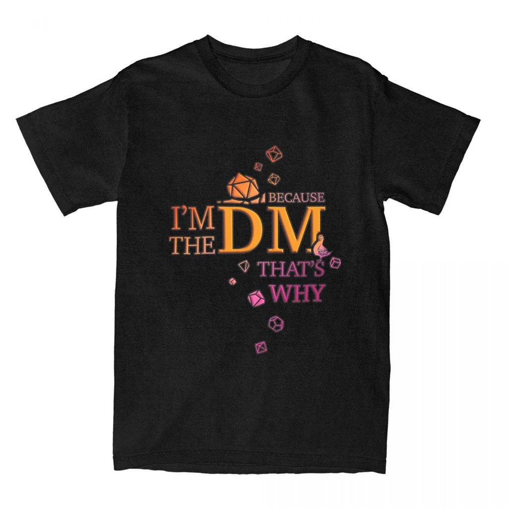 DM Dice Master Guide DnD Merch Shirt for Unisex Women Dungeon Dragon Game Amazing Cotton Printed Tee