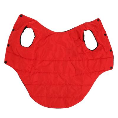 Hunde Wintermantel Beidseitig Tragbar Warm Weich und Bequem Haustier Winterjacke für Mittelgroße Große Hunde Rot