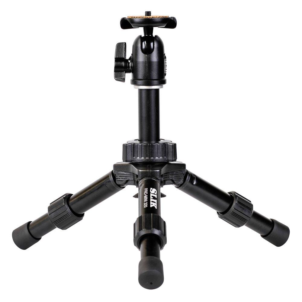 SLIK Tripod Pro Mini 320 2 Tier Tabletop Tripod 2 Tier Nut Lock Type Free Head 107126