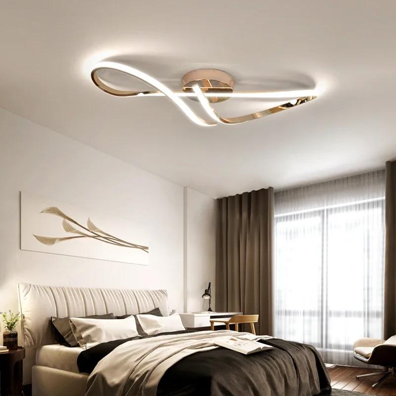 Modern LED Ceiling Lights For Living Room Dining room Bedroom Ceiling Chandelier Golden Chrome Plating Indoor Lighting Fixture