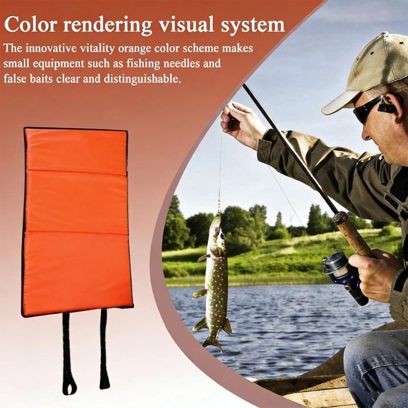 Foldable Fishing Unhooking Protective Pad With Quick Drying Oxfords Fabric For Portables Outdoor Use And Safety