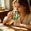 Tazza Magica in Vetro Costellazione, Tazza da Caffè Zodiacale da 330ml con Design Termocromico, Bicchiere d'Acqua Notte Stellata per la Casa