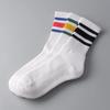 1193 Dreistreifen-Kuschelsocken 5 Paar (3 Farben)