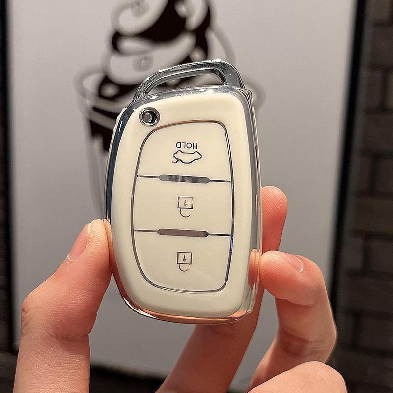 Tpu Car Key Cover Skin For Hyundai Tucson Elantra Creta Sonata Ioniq Creata Ix35 I20 Remote Fob Shell Case Auto Accessories
