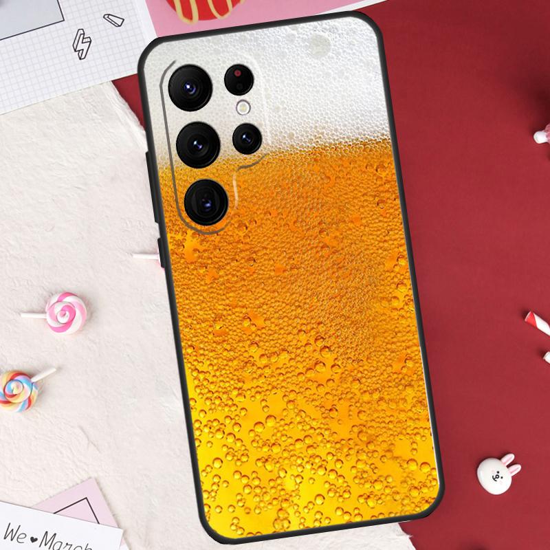 Beers Alcohol Summer Bubble Case For Samsung Galaxy S24 FE S20 FE S21 S22 S23 S25 S26 Ultra S10 Plus S25 FE Cover Shell