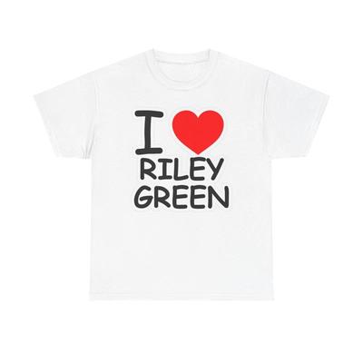 I Love Riley Green T Shirt Funny Tour Country Heavy Cotton