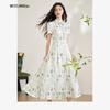 Xiyu New Chinese Style Ink Wash Print Dress