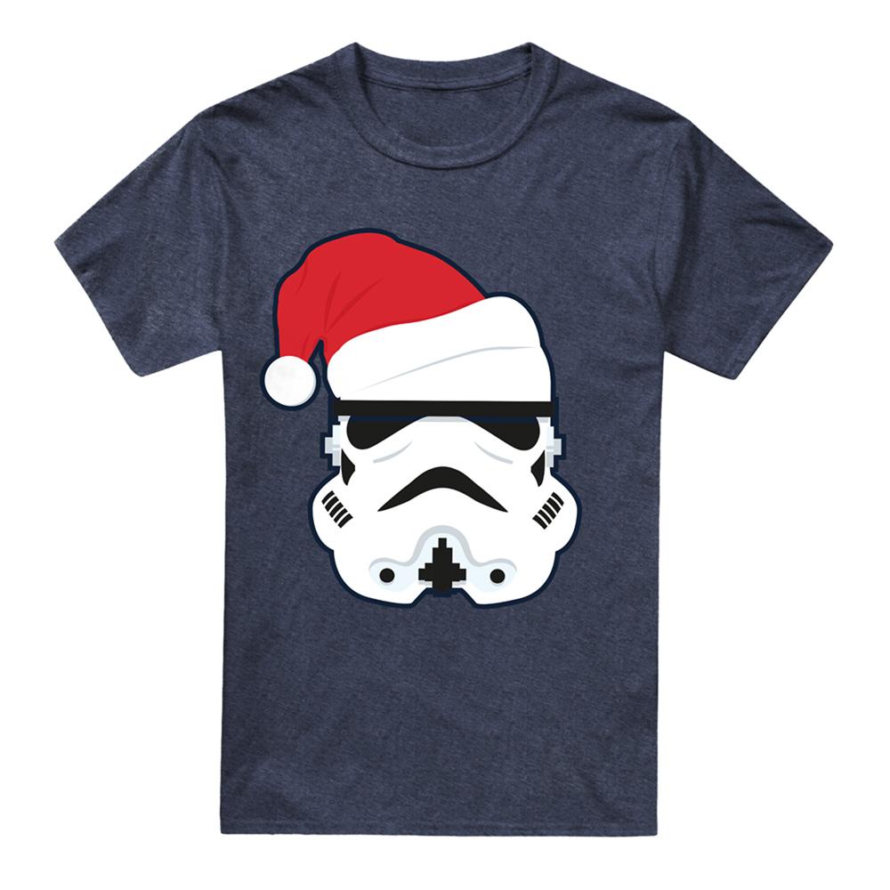 Star Wars Unisex Adult Stormtrooper Santa Hat Christmas T-Shirt