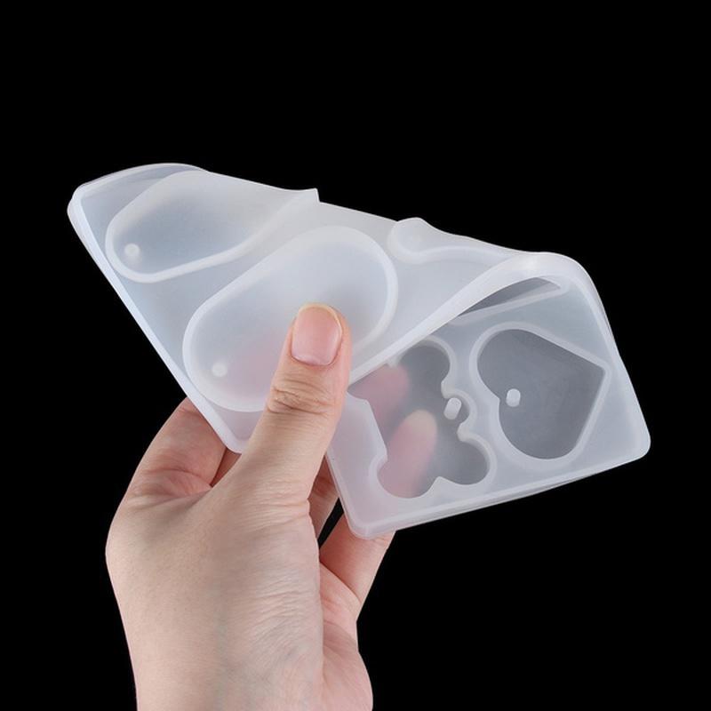 1 Stück Harz Handwerk Haustierbedarf Schmuckherstellung Werkzeug DIY Anhänger Silikonform Schlüsselanhänger Form Harzform Hundeknochen Anhänger Tags