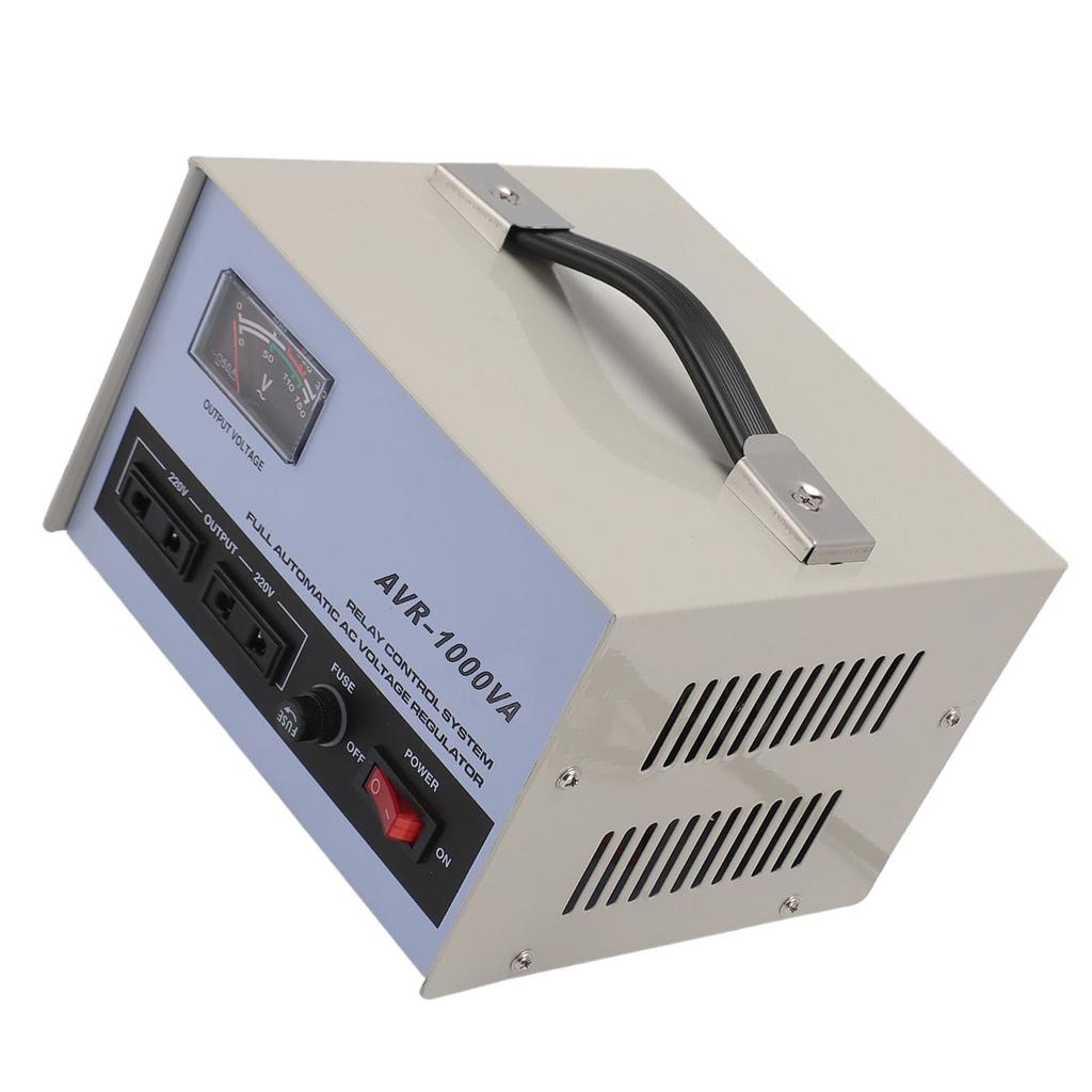AC Voltage Regulator 1000W 160?250V Input 220V Output 3 Sockets Automatic Voltage Stabiliz