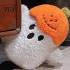 Pumpkin Ghost Stuffed Toy Plush Doll, Soft for Halloween Decoration, Shaped Decor Fluffy Decorative Throw Pillow, Holiday Gift Boys Girls Collectibles