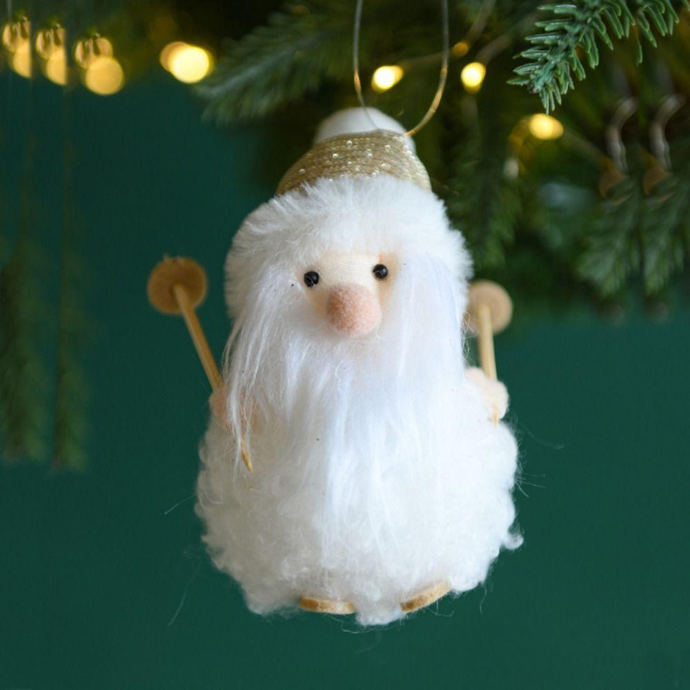 Girls Christmas Plush Snowman Pendant Elk Christmas Tree Pendant  Home Decoration