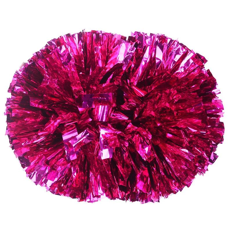 Saplı Altın Ponponlar Ponpon Topları Büyük Gümüş Kırmızı Sarı Mavi El Dansı Ponponları Kadın Kız Çocukları İçin Aksesuarlar