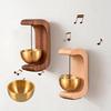 1Pcs Door Opening Reminder Bell Wooden Dopamine Doorbell Suction Type Entrance Wind Chime Housewarming Gift
