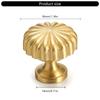 2Pcs Cabinet Pull Brass Dressers Knob Round Stripe Drawer Door Pulls Handles Kitchen Bedroom Furniture Hardware