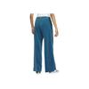 Nike Solid Color Loose Fit Corduroy Wide Leg Split Straight Casual Pants Women bottoms Blue DQ5922-457