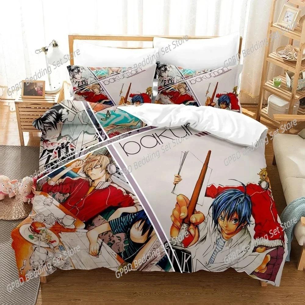 Anime Bakuman 3D NEW Duvet Cover Pillowcase Bedding Set Adult Boy Girl Bedroom Decoration Children Single Double Large