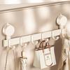 Strong Vacuum Suction Cup Hook Hanging Clothes Storage Rack, No Punching Behind The Door, Wall Hanging Load-bearing Clothes Storage Rack