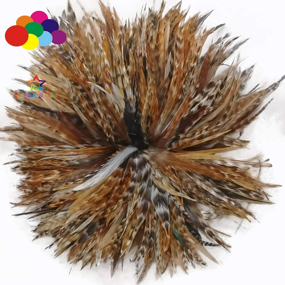 Whole 900PCS Fade Rooster Feathers Dyeing 5-6" Hackle 12-15 Cm Strung DIY Chicken Plume Jewelry Costume Hat Party Mask