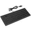 64 Keys RGB Backlit Keyboard USB Wired Gaming Keyboard Portable Mute Compact Small Keyboard for PC